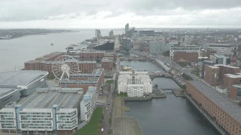 Liverpool Albert Dock Skyline Stock Footage 102431809