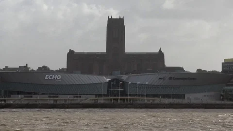 Liverpool Cathedral &amp; Arena Stock Footage 79815664