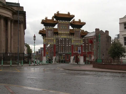 Liverpool Chinatown Stock Footage 79733985