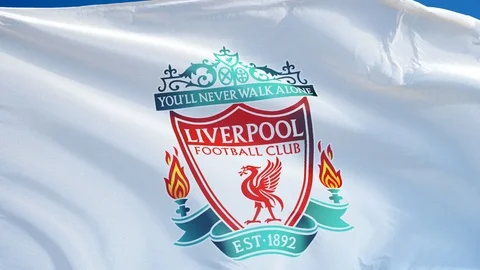 Liverpool F C Flag Waving In Slow Motio Stock Video Pond5