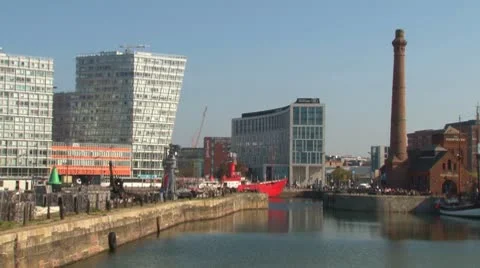 Liverpool Waterfront Stock Footage 8953561