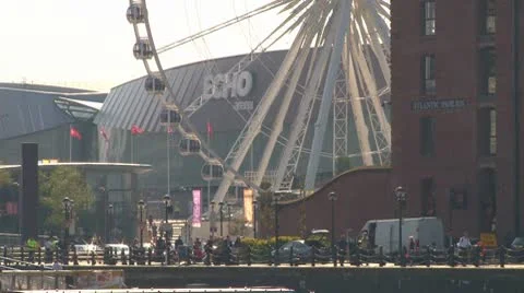 Liverpool Waterside Stock Footage 8953656