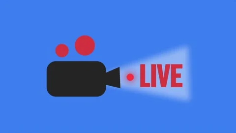 Livestream Camera Lighting Animation Stock Footage 303259894
