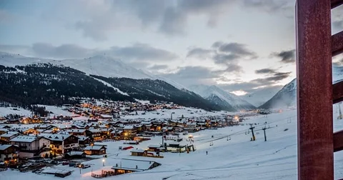 Livigno Evening Timelapse 4k Stock Footage 47815939
