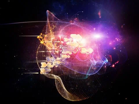 The Living Cloud Technology Illustrazione stock
