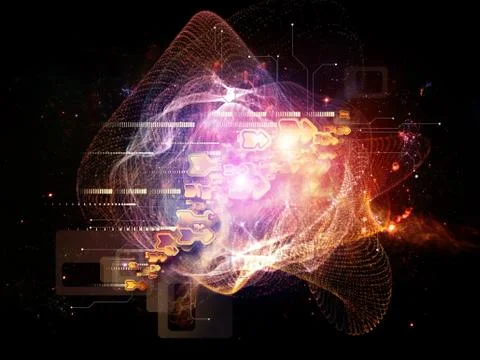 The Living Cloud Technology Illustrazione stock