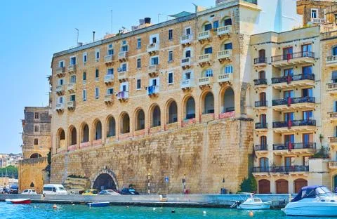Living edifices of Senglea, Malta Stock Photos