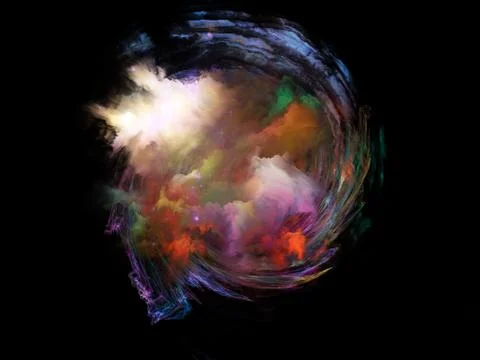 The Living Elements Illustrazione stock