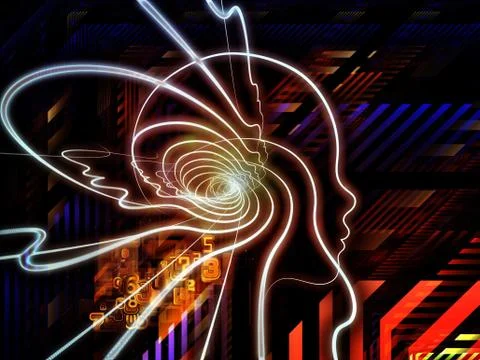 The Living Human Technology Stock Illustration