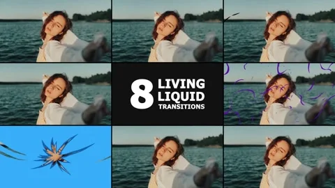 Living Liquid Transitions | After Effects 스톡 After Effects