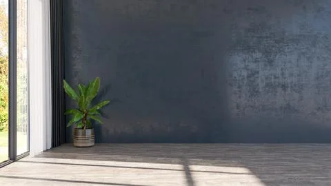 Living room 3d render Stock Illustration