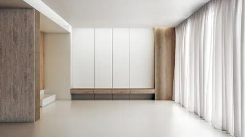 Living room 3d render Stock Illustration