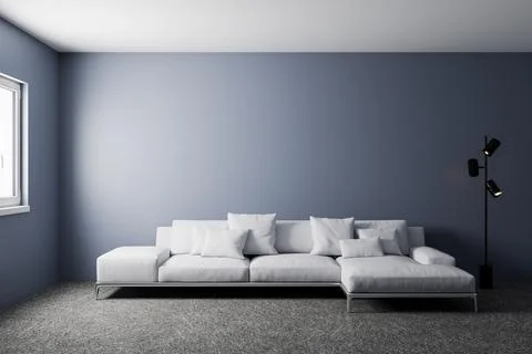 Living room 3d render Stock Illustration