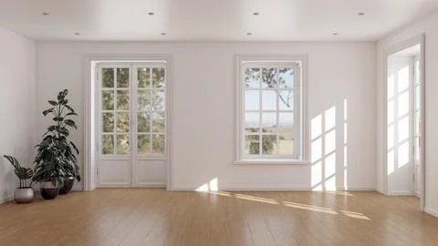 Living room 3d render Stock Illustration
