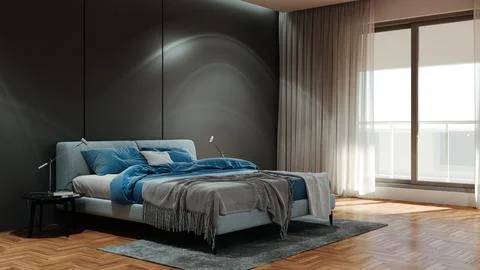 Living room 3d render Stock Illustration
