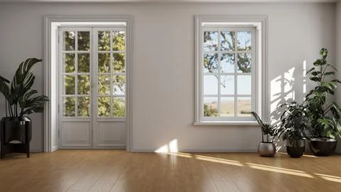 Living room 3d render Stock Illustration