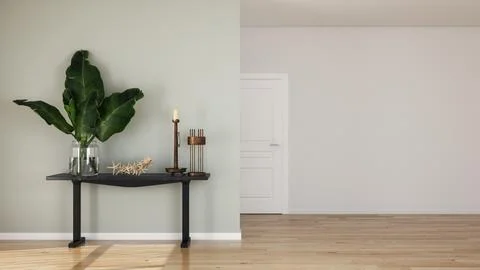 Living room 3d render Stock Illustration