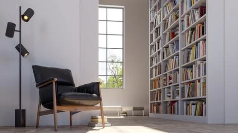 Living room 3d render Illustrazione stock
