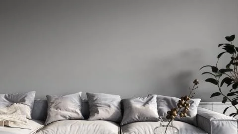 Living room 3d render Stock Illustration