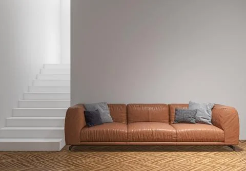 Living room 3d render Stock Illustration