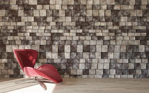 Living room 3d render Illustrazione stock