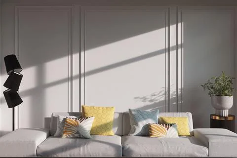 Living room 3d render Stock Illustration