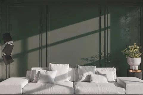 Living room 3d render Stock Illustration