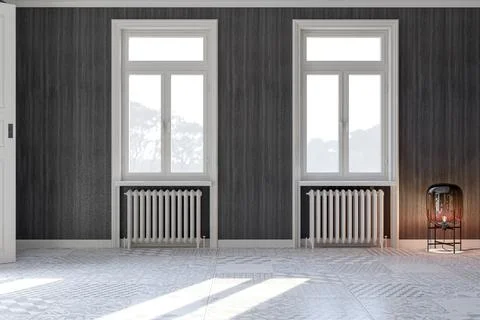 Living room 3d render Stock Illustration