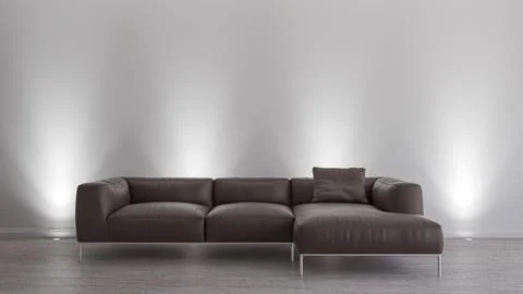 Living room 3d render Stock Illustration