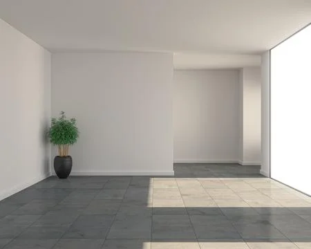 Living room 3d render Stock Illustration