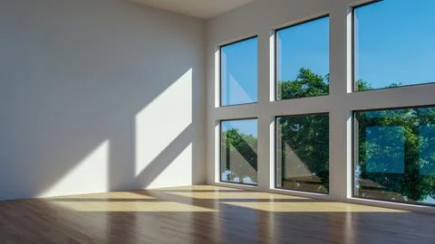 Living room 3d render Stock Illustration