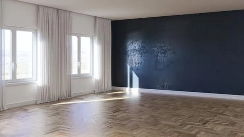 Living room 3d render Stock Illustration