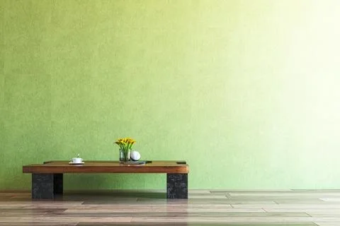Living room 3d render Illustrazione stock