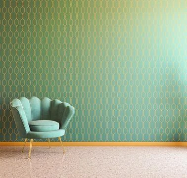 Living room 3d render Stock Illustration