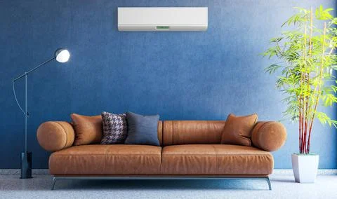 Living room 3d render Stock Illustration