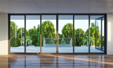 Living room 3d render Stock Illustration