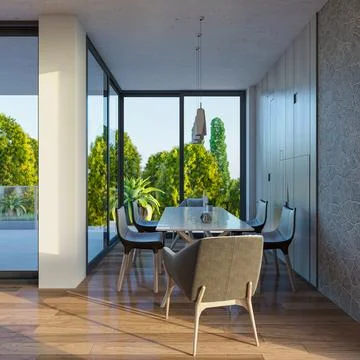 Living room 3d render Stock Illustration