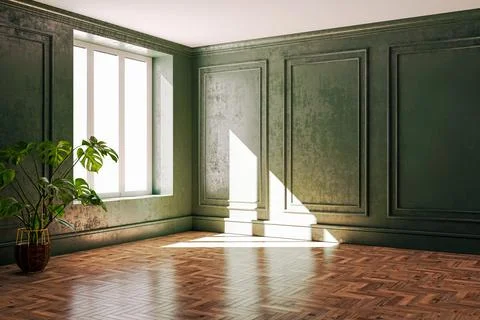 Living room 3d render Stock Illustration