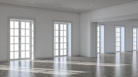 Living room 3d render Stock Illustration