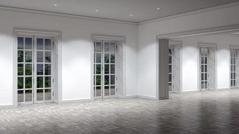Living room 3d render Stock Illustration