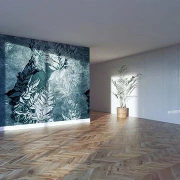Living room 3d render Stock Illustration