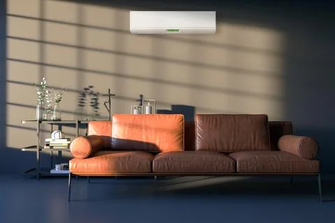 Living room 3d render Stock Illustration