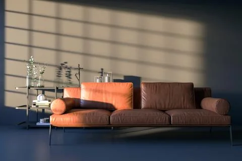 Living room 3d render Stock Illustration
