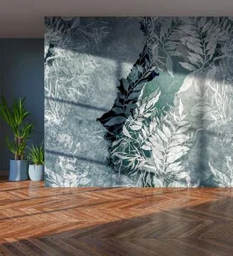 Living room 3d render Stock Illustration