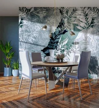 Living room 3d render Stock Illustration