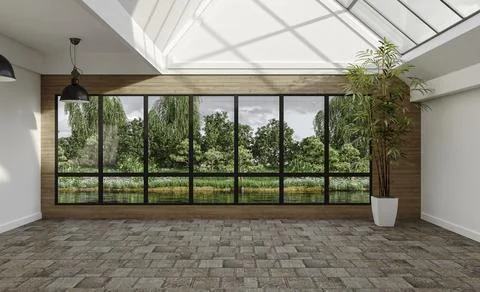 Living room 3d render Illustrazione stock