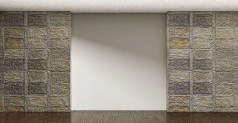 Living room 3d render Stock Illustration
