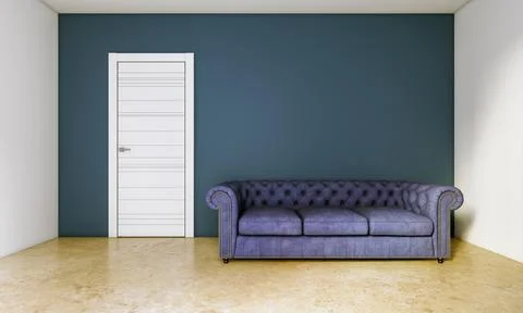 Living room 3d render Stock Illustration