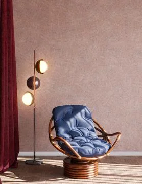 Living room 3d render Stock Illustration