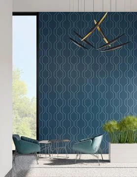 Living room 3d render Stock Illustration